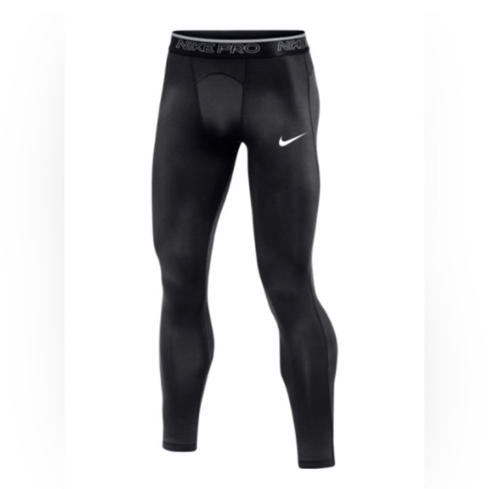 FLAWED Nike Black Pro Training Tights Size Medium